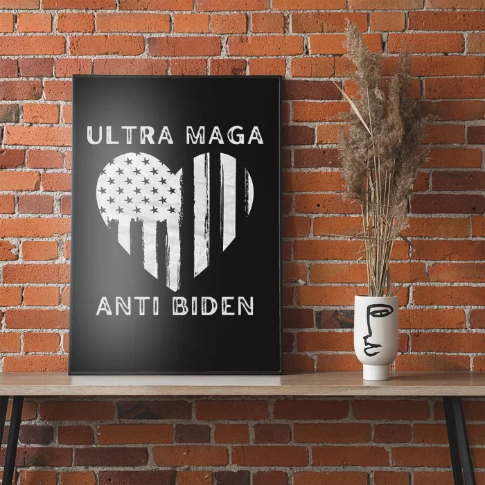 Utra MAGA Conservtive Anti Biden Fourth Of July Poster