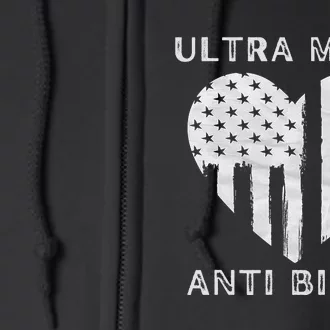 Utra MAGA Conservtive Anti Biden Fourth Of July Full Zip Hoodie