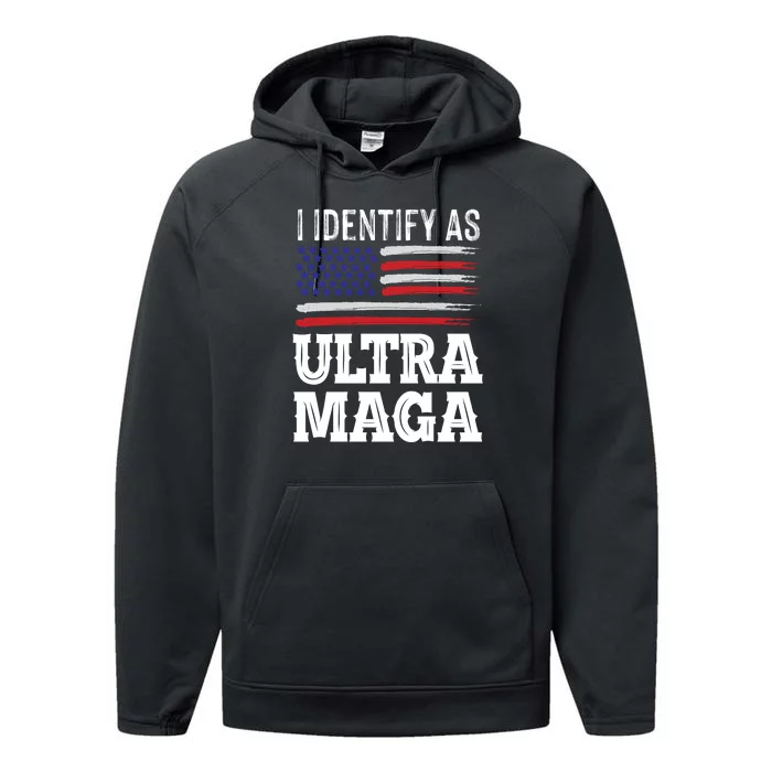 Ultra MAGA Conservative Republican Performance Fleece Hoodie