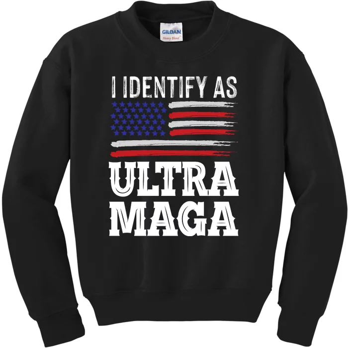 Ultra MAGA Conservative Republican Kids Sweatshirt