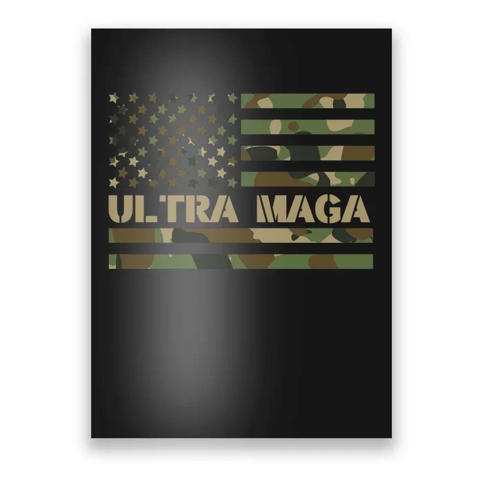 Ultra Maga Camouflage Patriotic Graphic Poster