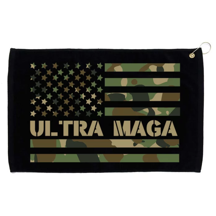 Ultra Maga Camouflage Patriotic Graphic Grommeted Golf Towel