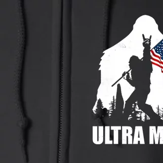 Ultra MAGA Conservative Republican Full Zip Hoodie