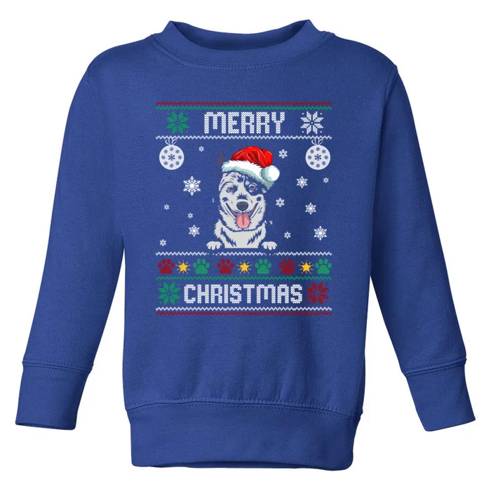 Ugly Merry Christmas Dog Australian Shepherd Xmas Costume Gift Toddler Sweatshirt