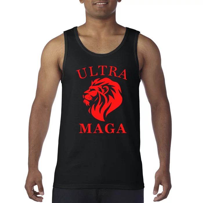 Ultra MAGA Conservative Lion Tank Top