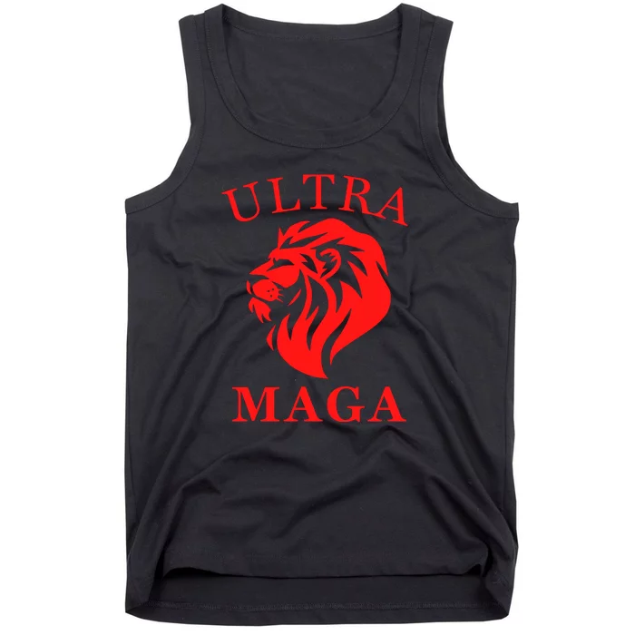 Ultra MAGA Conservative Lion Tank Top