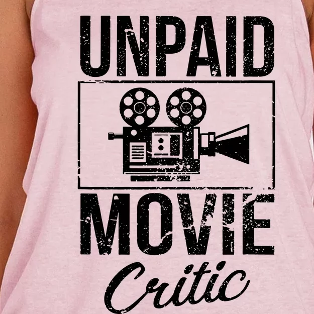 Unpaid Movie Critic Women's Knotted Racerback Tank