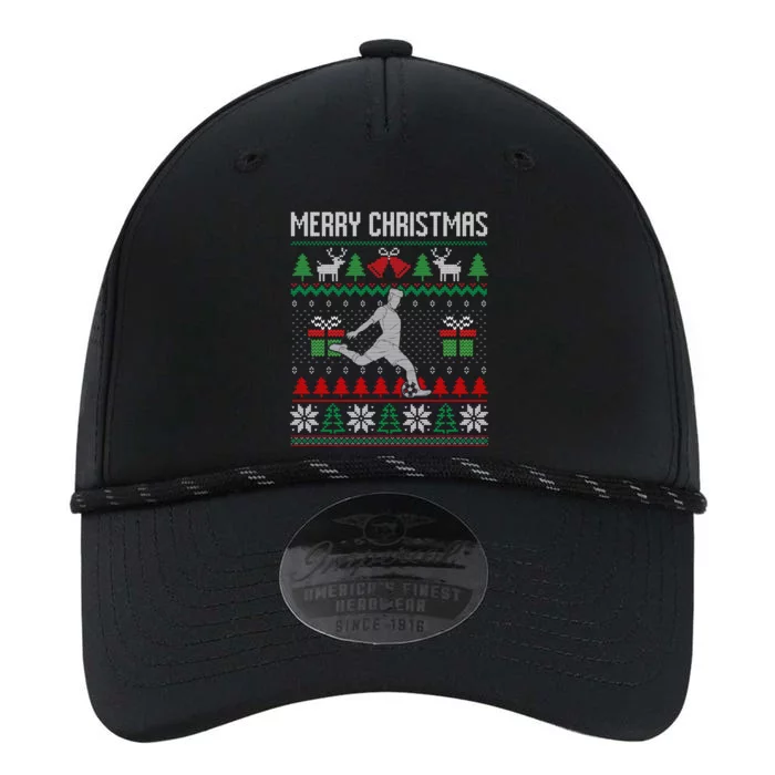 Ugly Merry Christmas Soccer Santa Xmas Costume Gift Performance The Dyno Cap