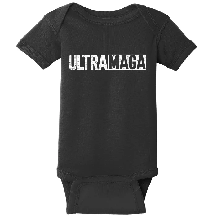 Ultra MAGA Conservative Anti Joe Biden Baby Bodysuit