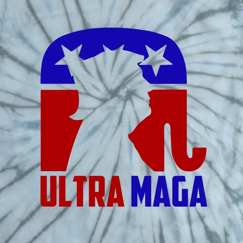 Ultra MAGA Conservative Donald Trump Tie-Dye T-Shirt