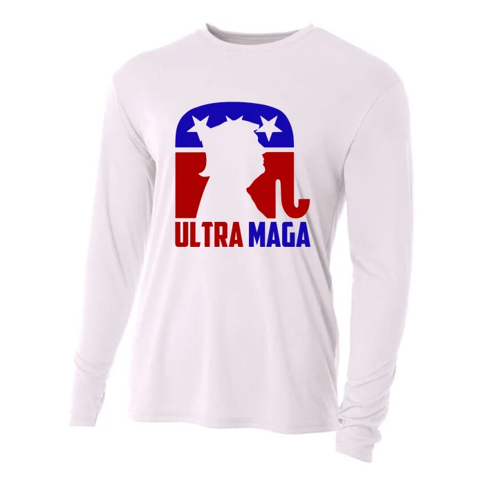 Ultra MAGA Conservative Donald Trump Cooling Performance Long Sleeve Crew