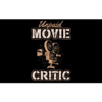 Unpaid Movie Critic For A Movie Buff Bumper Sticker