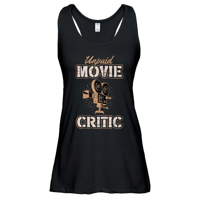 Unpaid Movie Critic For A Movie Buff Ladies Essential Flowy Tank