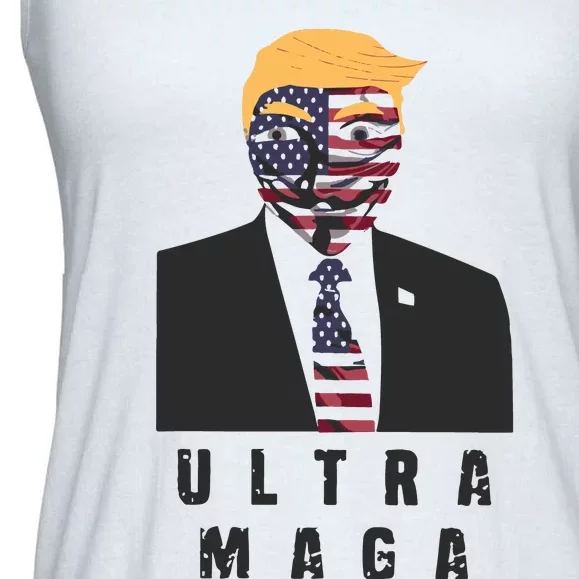 Ultra Maga Donald Trump Ladies Essential Flowy Tank