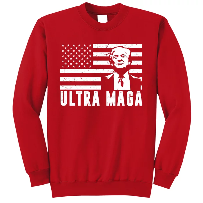 Ultra Maga Donald Trump Usa Flag Sweatshirt