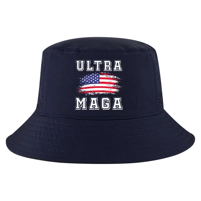 Ultra Maga Donald Trump American Pro Freedom Ultramaga Cool Comfort Performance Bucket Hat