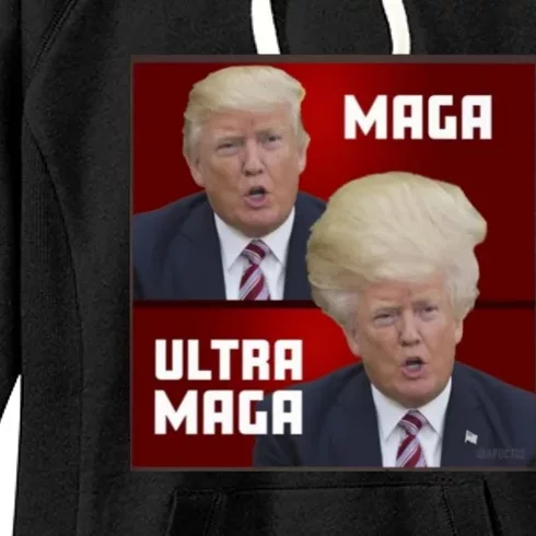 Ultra Maga Donald J Trump Ultra Maga Women's Fleece Hoodie