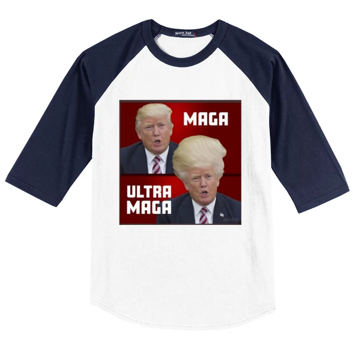 Ultra Maga Donald J Trump Ultra Maga Baseball Sleeve Shirt