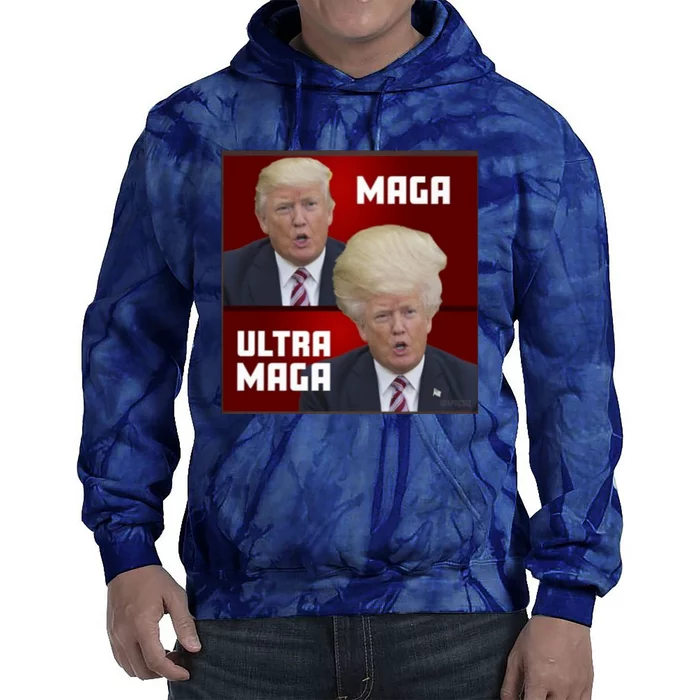 Ultra Maga Donald J Trump Ultra Maga Tie Dye Hoodie