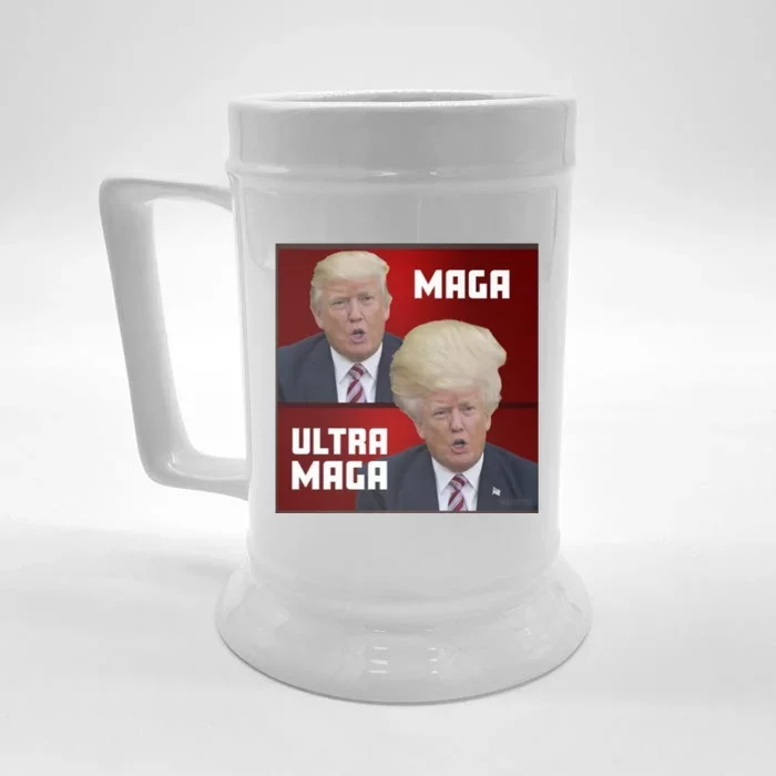 Ultra Maga Donald J Trump Ultra Maga Front & Back Beer Stein