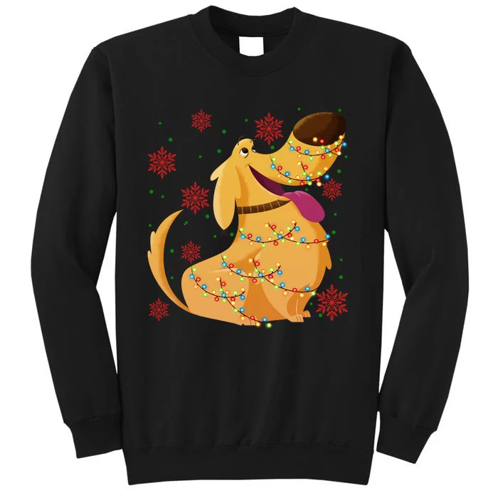 Up Movie Dug Dog Christmas Light Up Dug Dog Christmas Sweatshirt