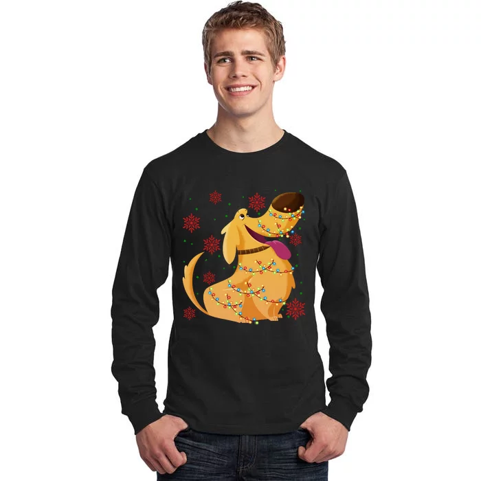 Up Movie Dug Dog Christmas Light Up Dug Dog Christmas Tall Long Sleeve T-Shirt