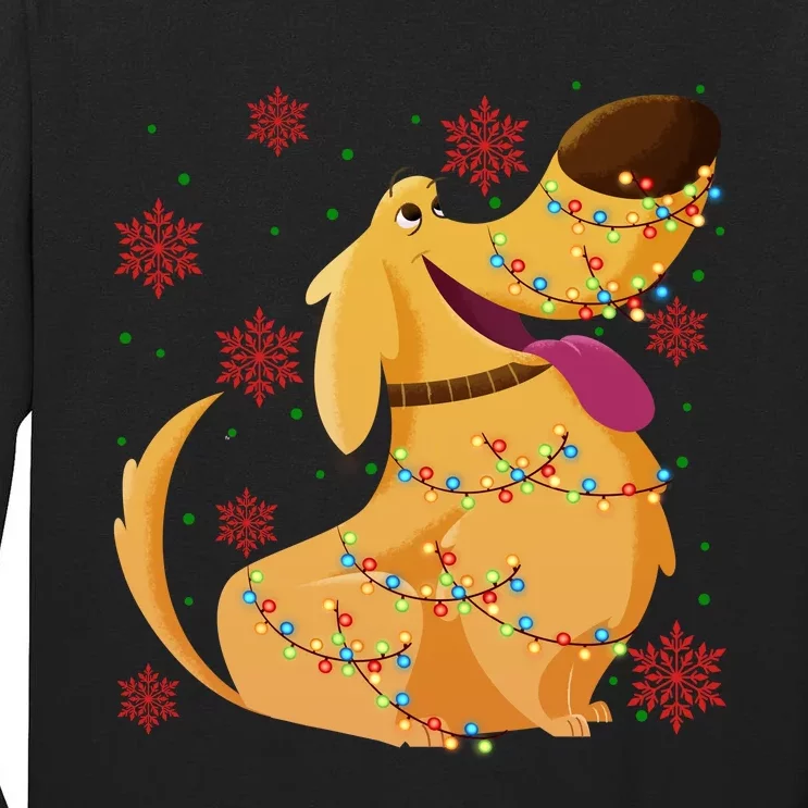 Up Movie Dug Dog Christmas Light Up Dug Dog Christmas Tall Long Sleeve T-Shirt