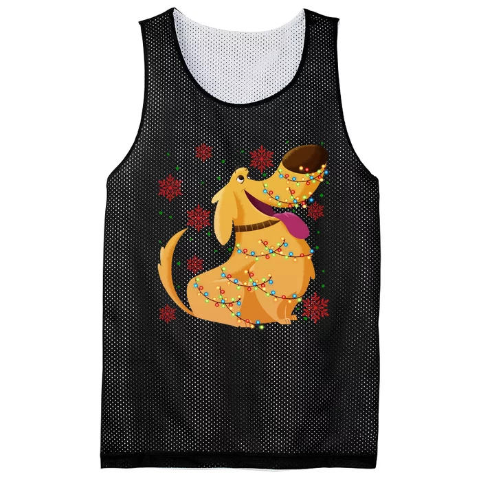 Up Movie Dug Dog Christmas Light Up Dug Dog Christmas Mesh Reversible Basketball Jersey Tank