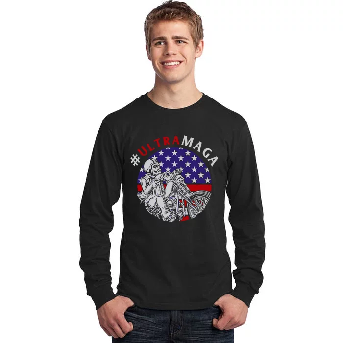 Ultra Maga Donald Trump 2024 Tall Long Sleeve T-Shirt