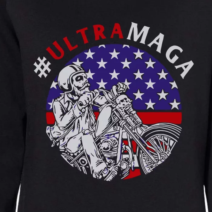 Ultra Maga Donald Trump 2024 Womens California Wash Sweatshirt