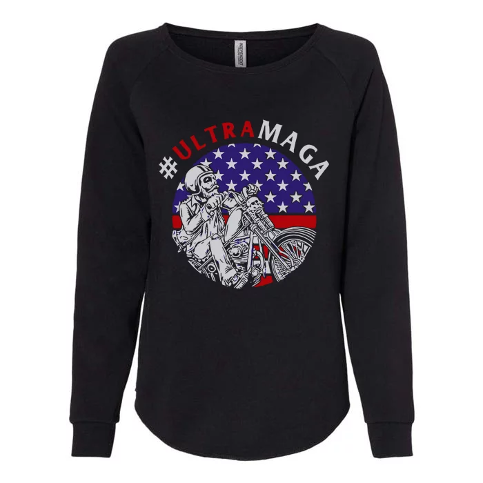 Ultra Maga Donald Trump 2024 Womens California Wash Sweatshirt