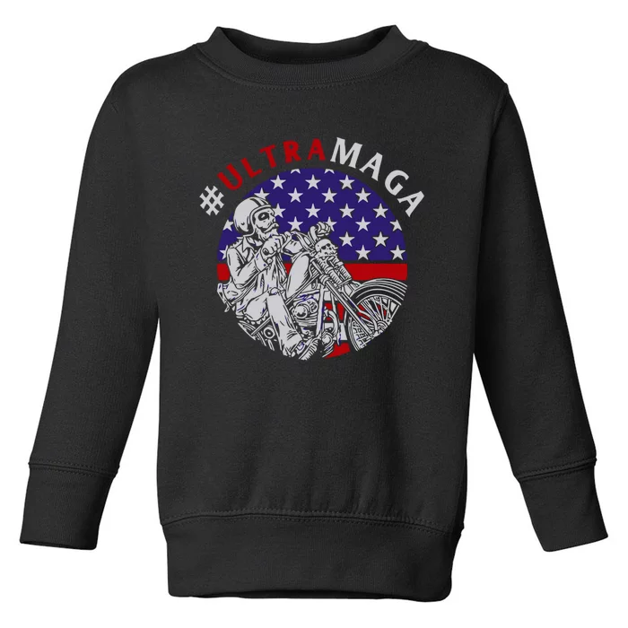 Ultra Maga Donald Trump 2024 Toddler Sweatshirt