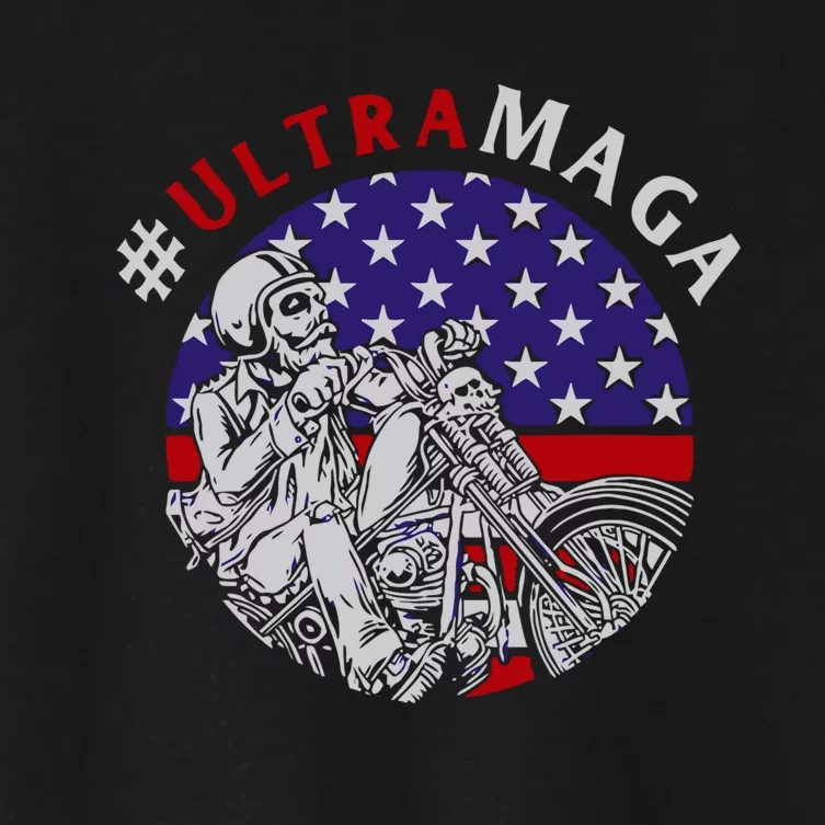 Ultra Maga Donald Trump 2024 Women's Crop Top Tee