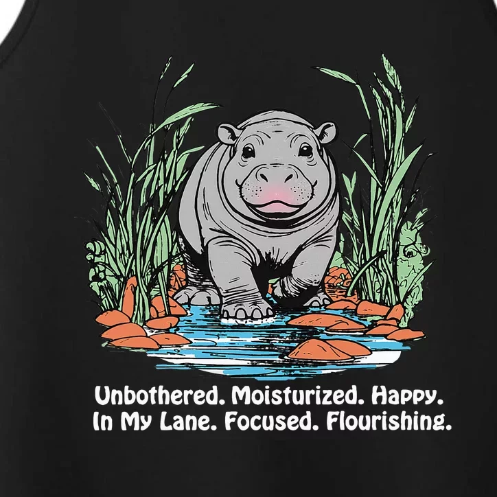 Unbothered Moo Deng Bouncy Pig Performance Tank