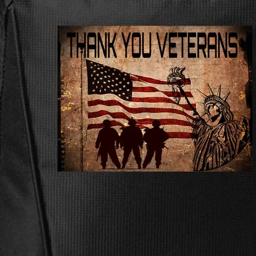 Usa Memorial Day Military Veterans Day We Thank You Funny Gift City Backpack