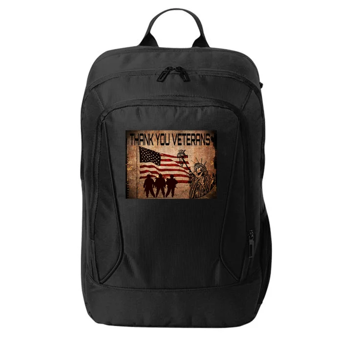 Usa Memorial Day Military Veterans Day We Thank You Funny Gift City Backpack