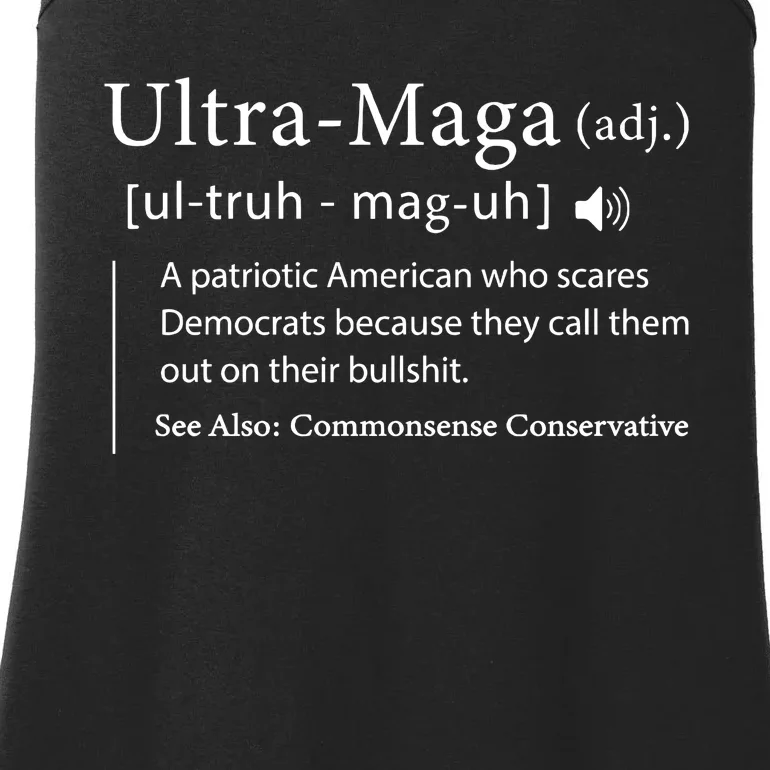 Ultra Maga Definition Trump 2024 Maga Ladies Essential Tank