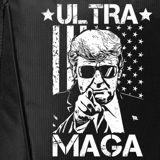 Ultra Maga Donald Trump USA Flag City Backpack