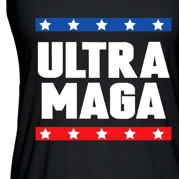 Ultra Maga: Embrace The Trump 2024 Wave Ladies Essential Flowy Tank