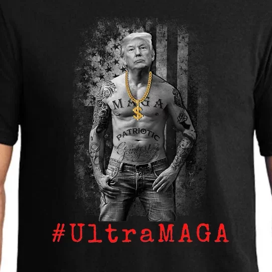 Ultra MAGA Funny Conservative Anti Biden Pajama Set