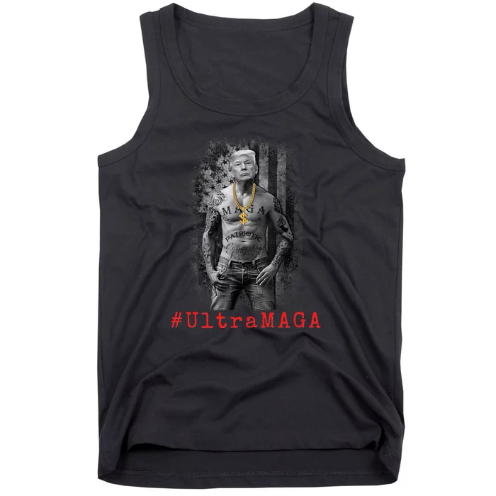 Ultra MAGA Funny Conservative Anti Biden Tank Top