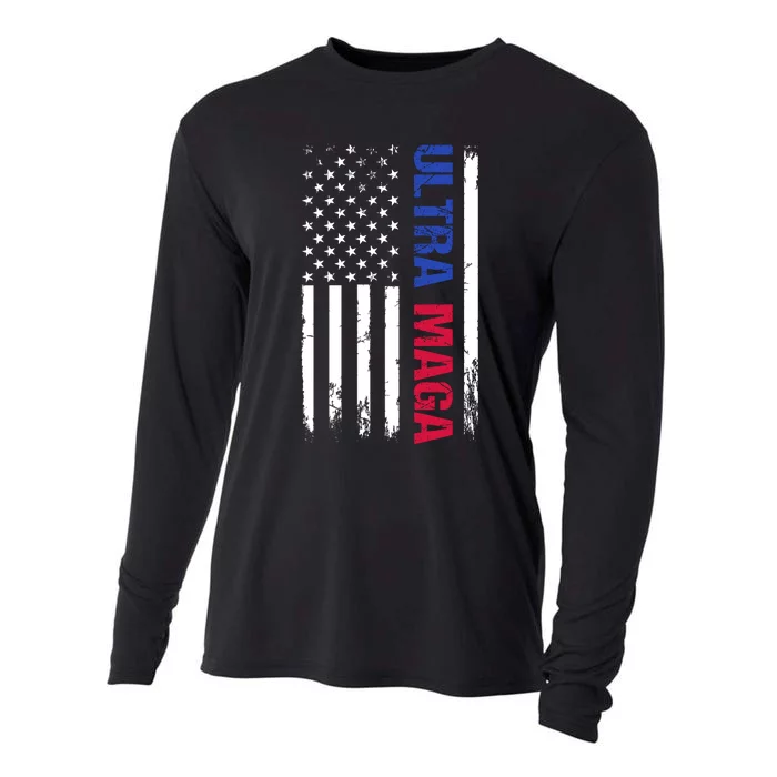 Ultra Maga Flag Cooling Performance Long Sleeve Crew