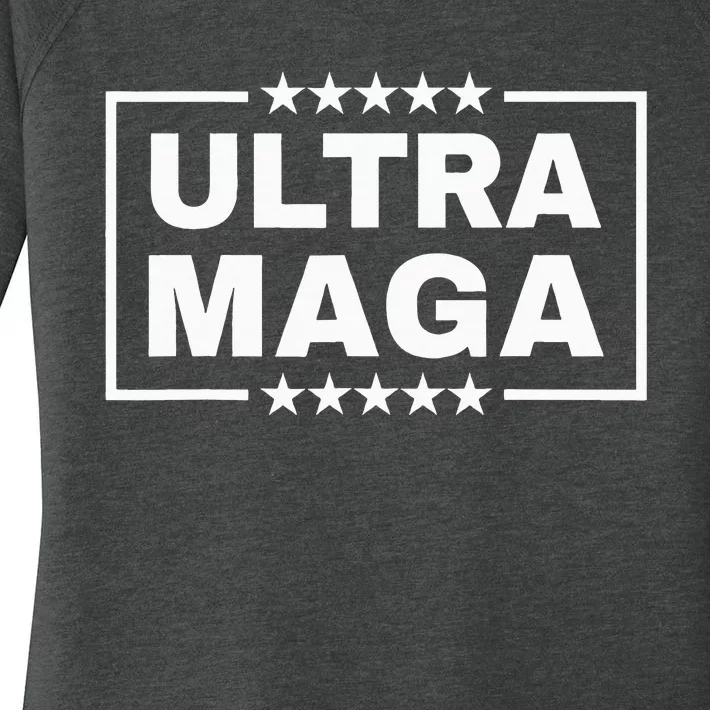 Ultra Maga Funny Anti Joe Biden Proud Ultra Mega Women's Perfect Tri Tunic Long Sleeve Shirt