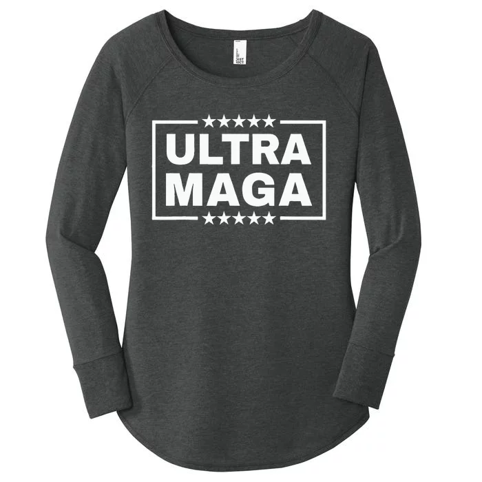 Ultra Maga Funny Anti Joe Biden Proud Ultra Mega Women's Perfect Tri Tunic Long Sleeve Shirt