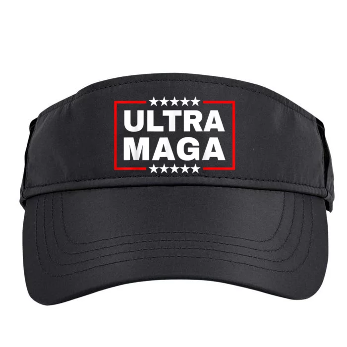 Ultra MAGA Funny Conservative Anti Biden Pro Trump Gift Adult Drive Performance Visor