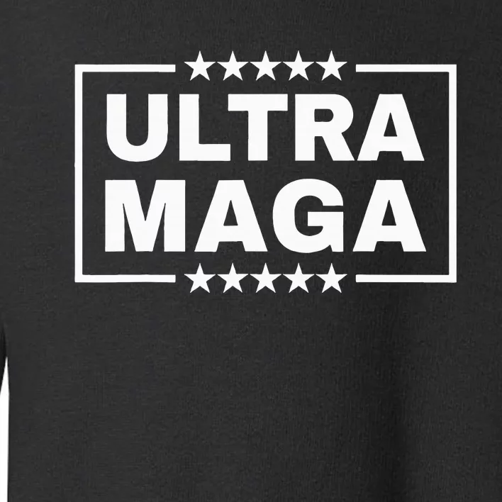 Ultra Maga Funny Anti Joe Biden Proud Ultra Mega Toddler Sweatshirt