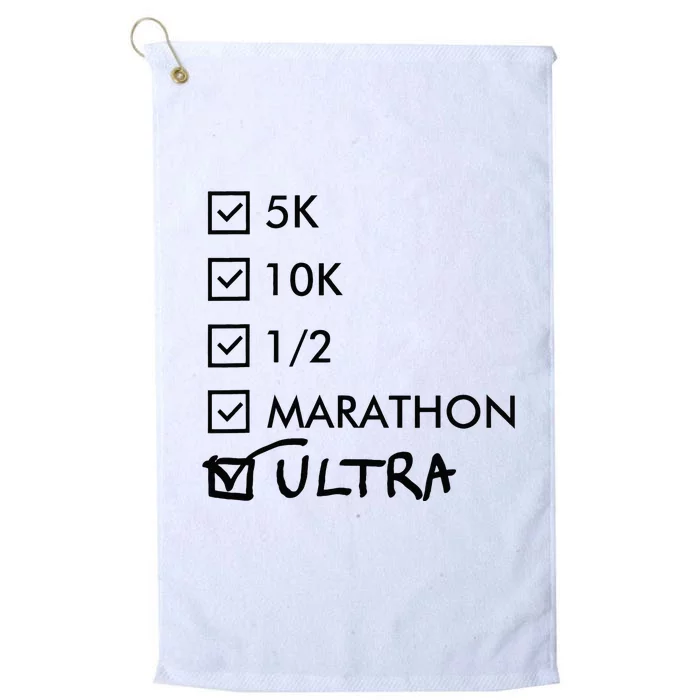 Ultra Marathon Finisher Running Platinum Collection Golf Towel