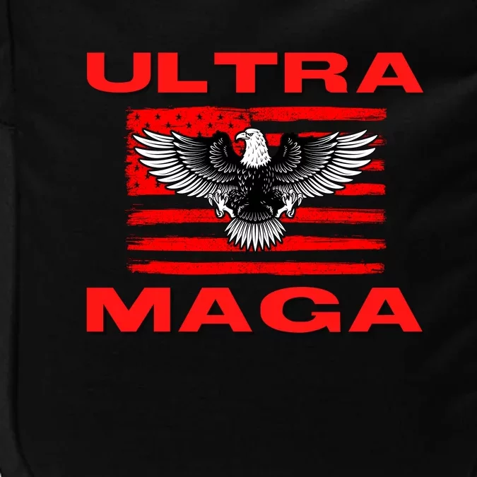 Ultra MAGA Conservative US Flag Impact Tech Backpack