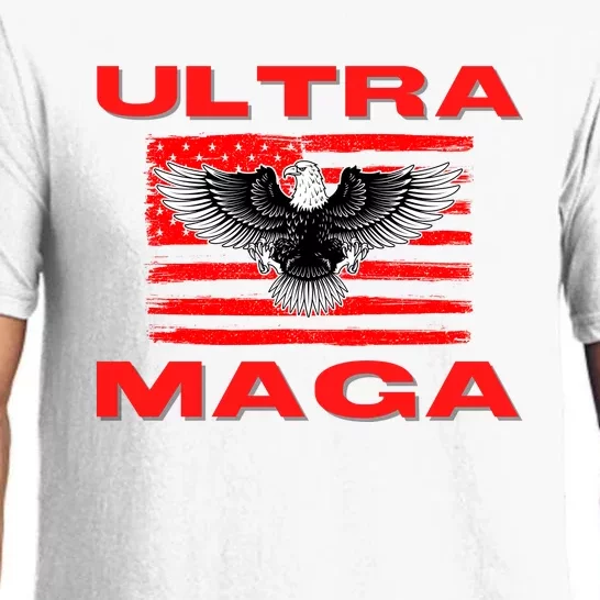 Ultra MAGA Conservative US Flag Pajama Set