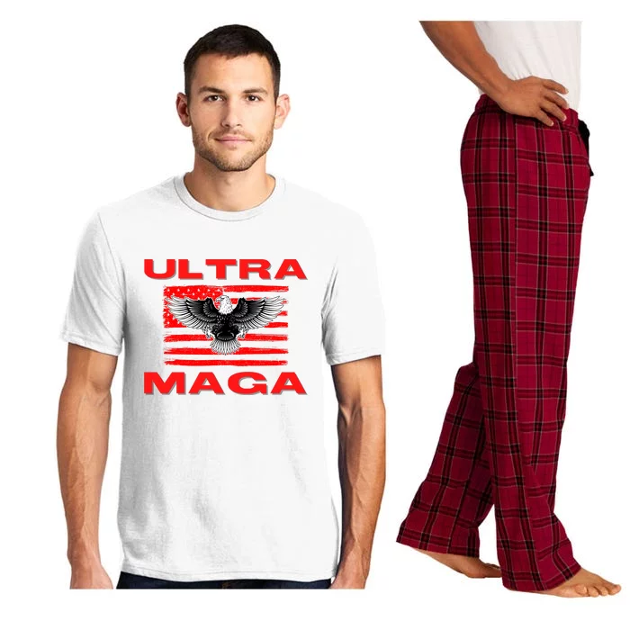 Ultra MAGA Conservative US Flag Pajama Set